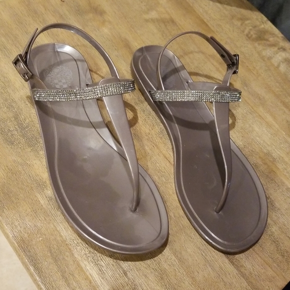 Vince Camuto Crystal Grey Sandals - Picture 1 of 2